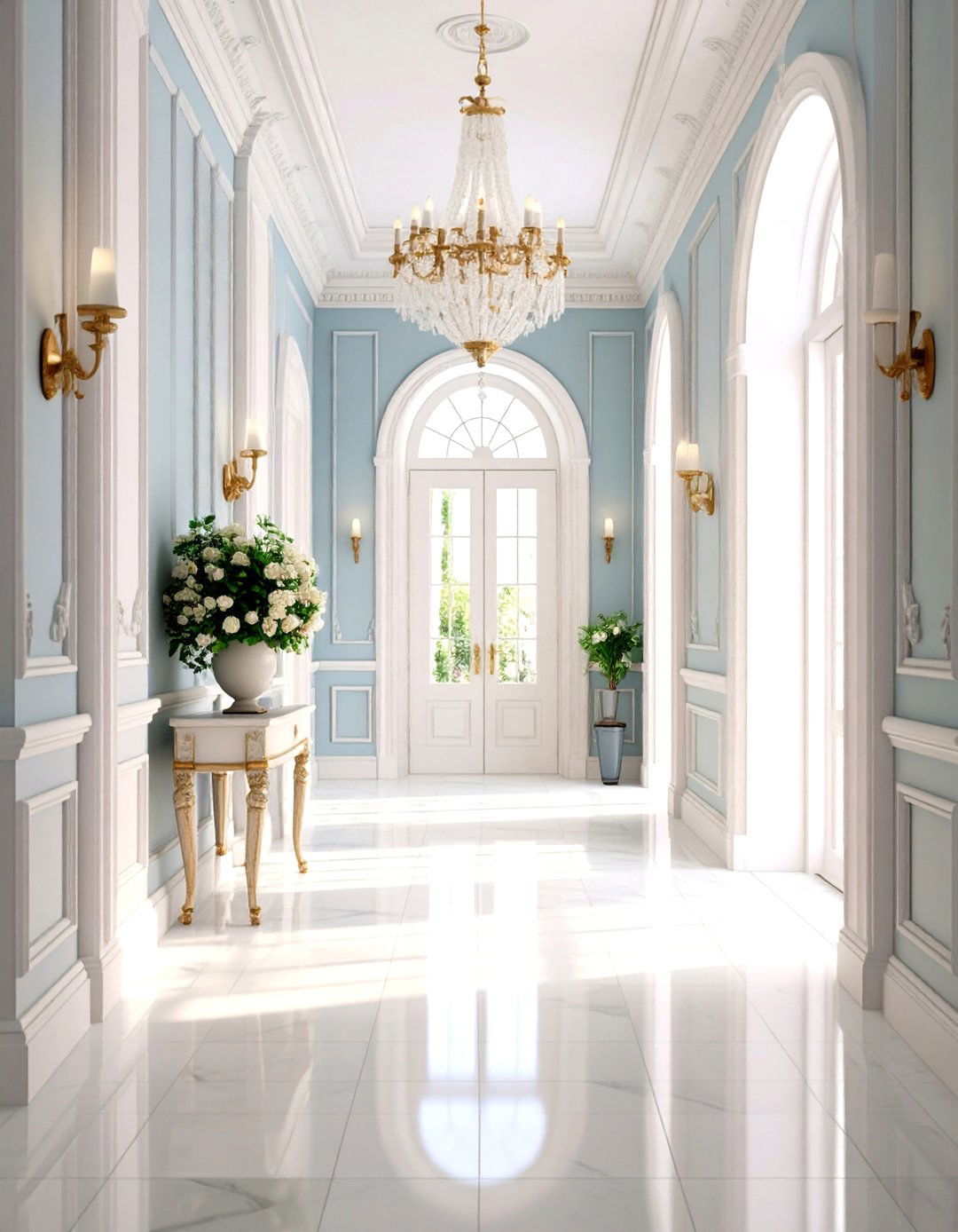 Light and Bright Victorian Interpretations - 24 Victorian Hallway Ideas