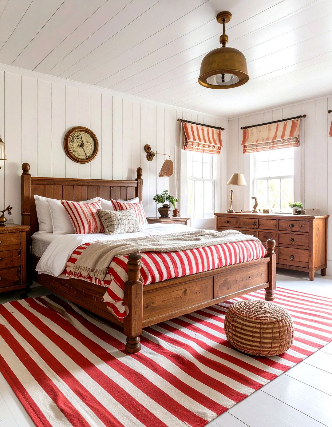 Lighthouse Keeper Vintage Bedroom - 24 Ocean-themed Bedroom Ideas