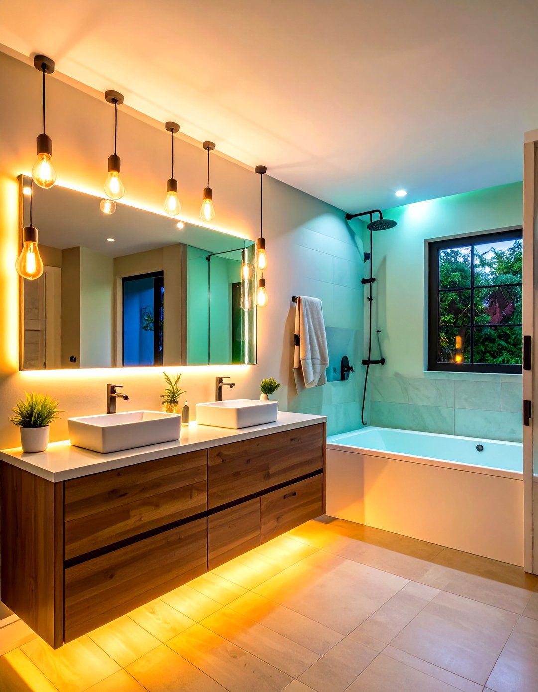 Lighting Enhancement Theme - 24 Dorm Bathroom Ideas