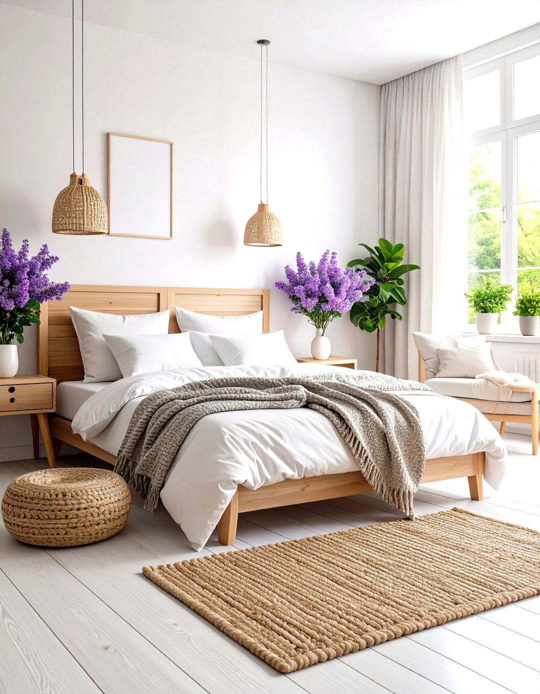 Lilac Scandinavian Bedroom Style - 24 Lilac Bedroom Ideas