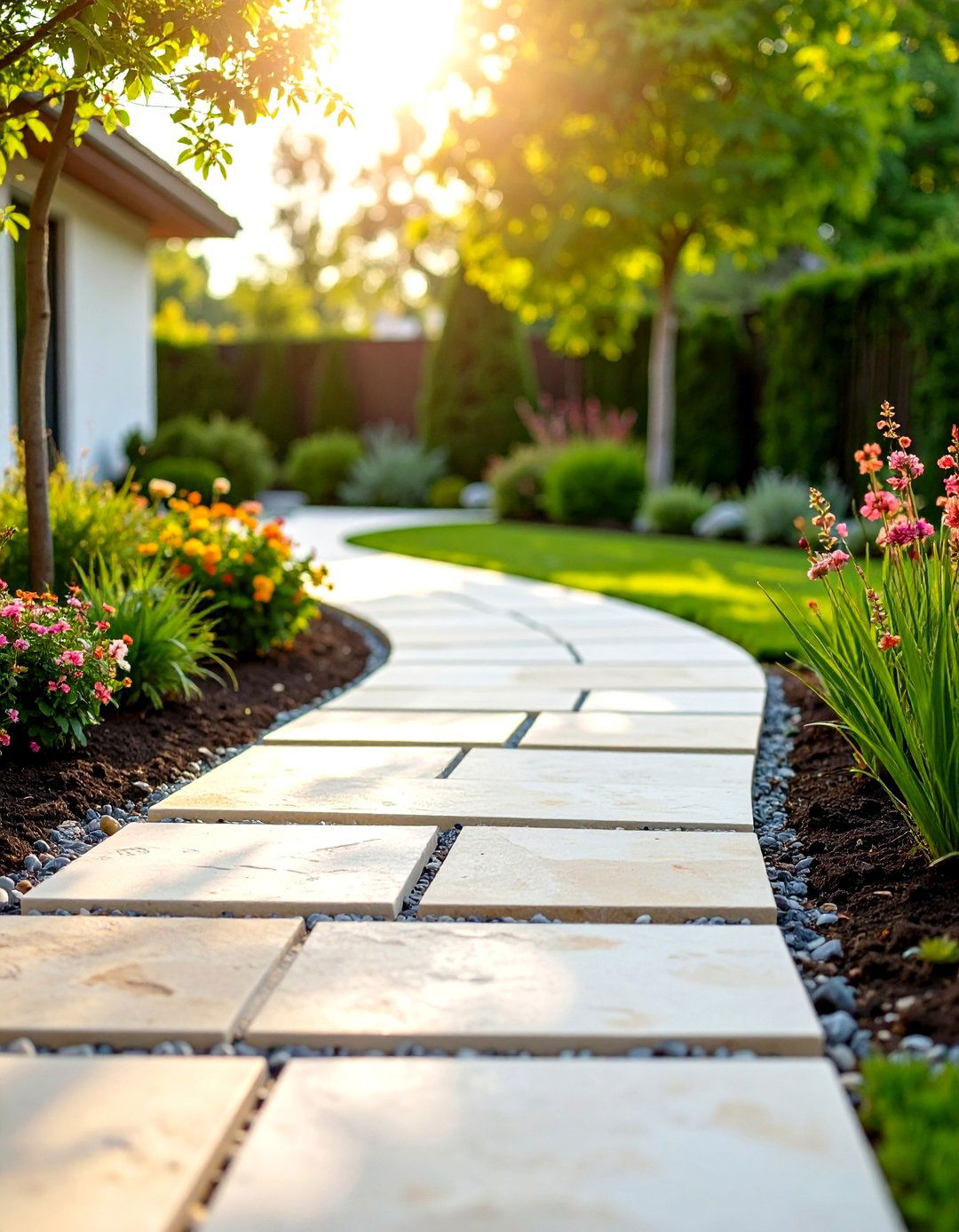 Limestone Block Walkways - 24 Natural Walkway Ideas