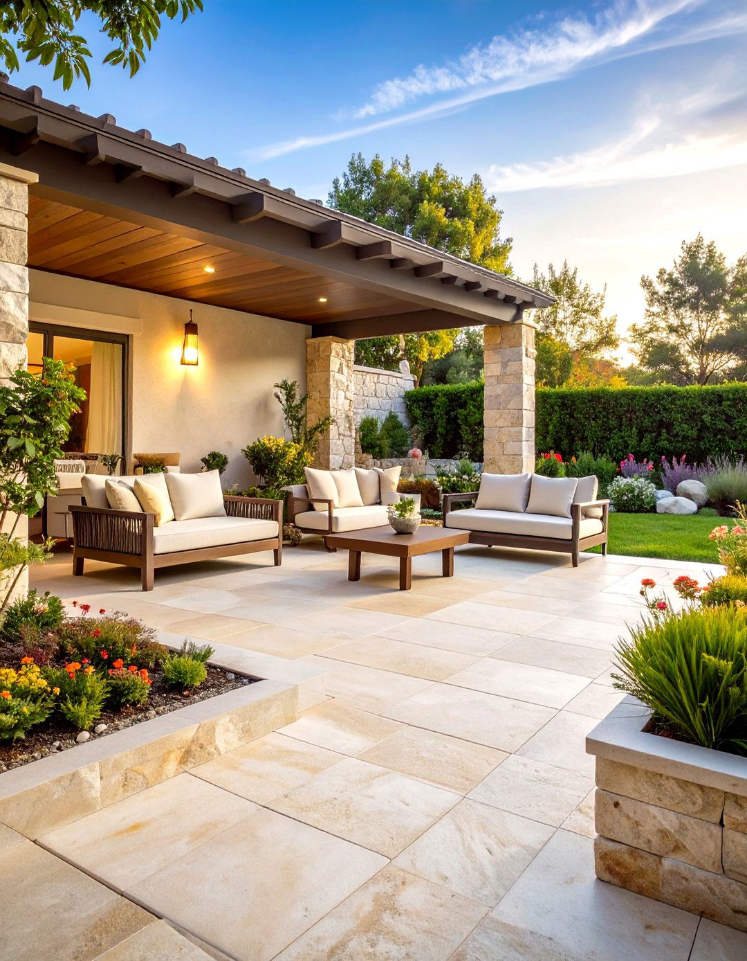 Limestone Natural Stone - 24 patio tile ideas