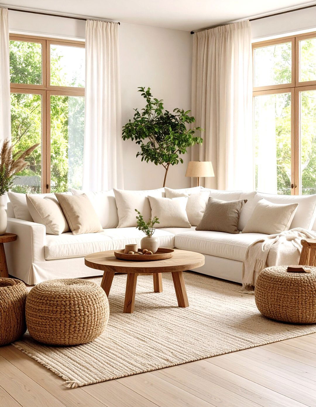 Linen Slipcover Comfort Living Room - 24 Shabby-chic Style Living Room Ideas