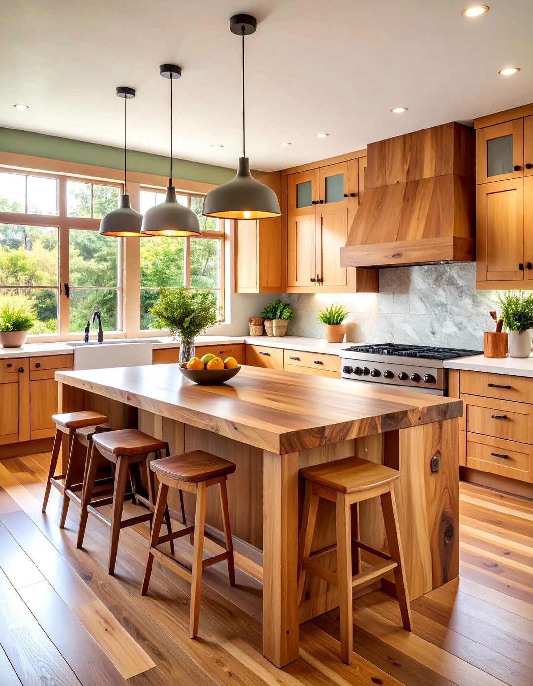 Live Edge Counter Natural Beauty - 24 Cabin Kitchen Ideas
