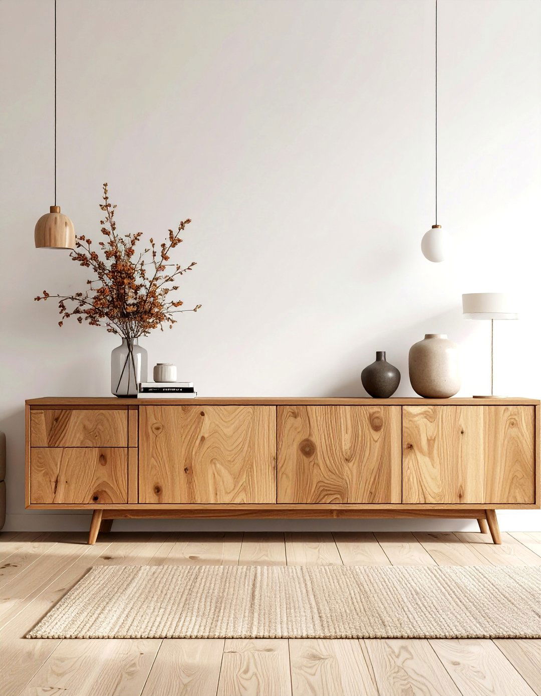 Live Edge Wood Media Consoles - 24 Living Room Furniture Ideas