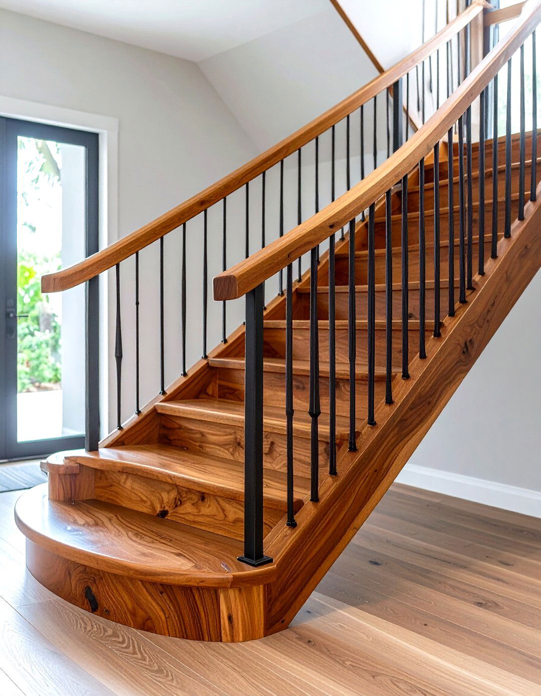 Live Edge Wood Railings - 24 Wood Stair Railing Ideas