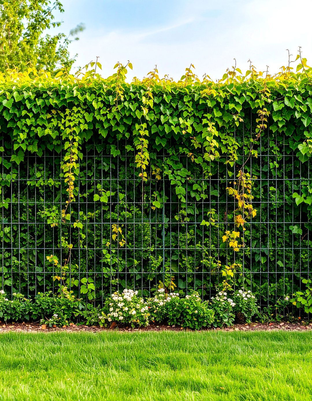 Living Green Wall Fence - 24 Backyard Fence Ideas