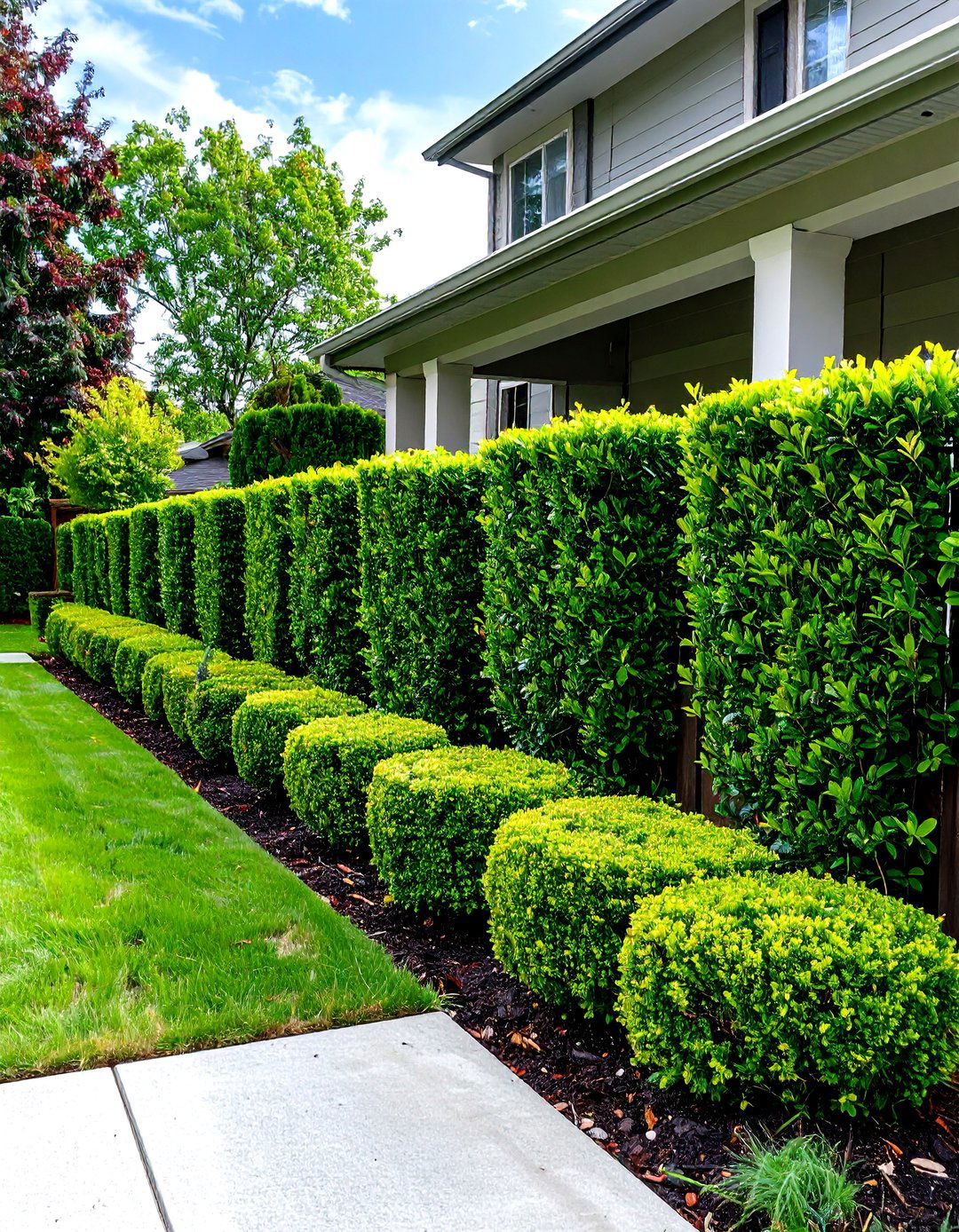 Living Hedge Front Yard Fence - 24 Front Yard Fence Ideas
