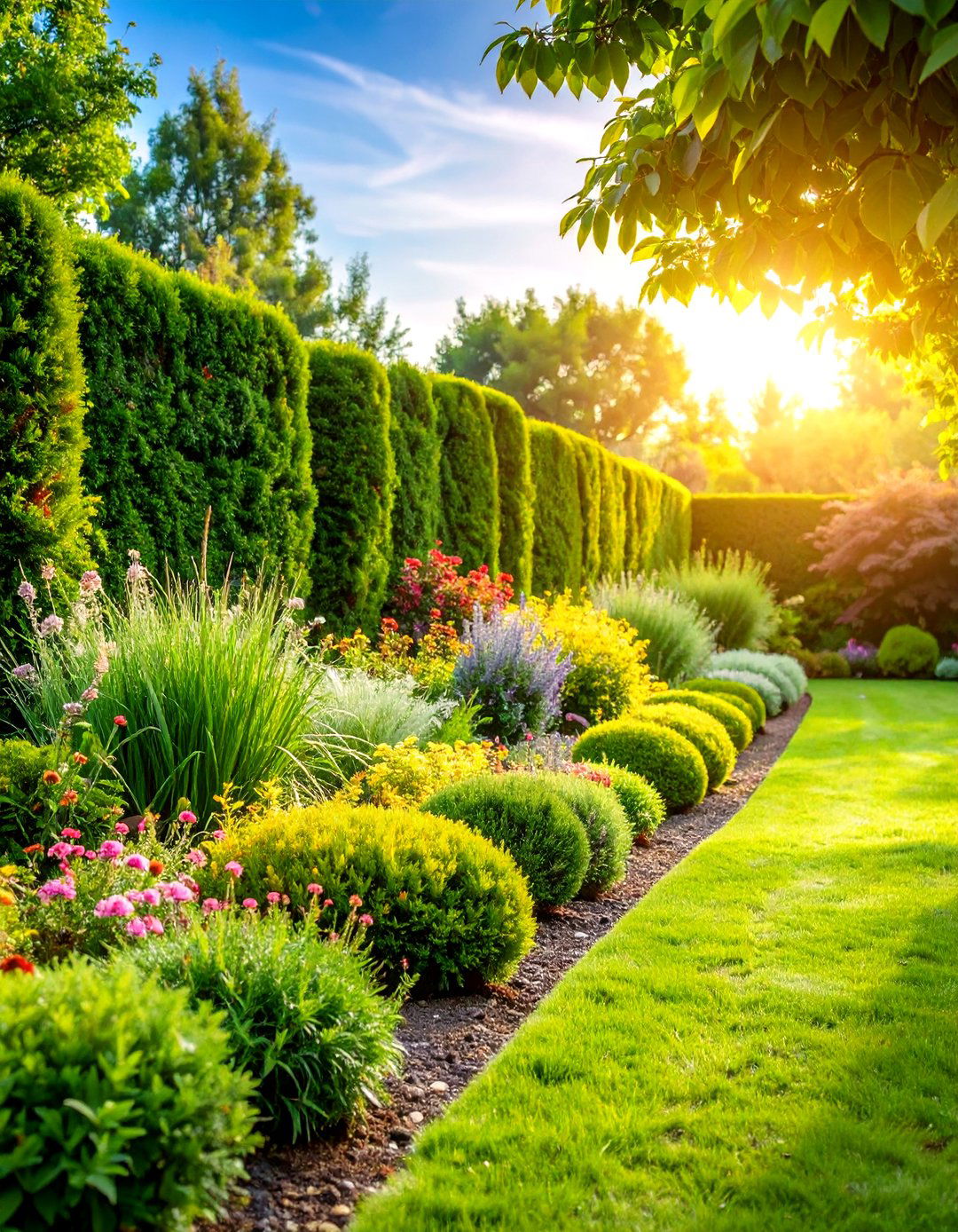 Living Hedge Garden Edging - 24 Modern Garden Edging Ideas