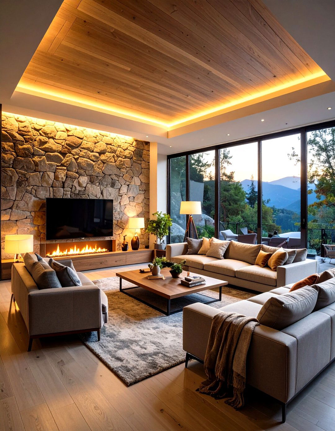 Living Room Accent Soffit Lighting - 24 Soffit Lighting Ideas