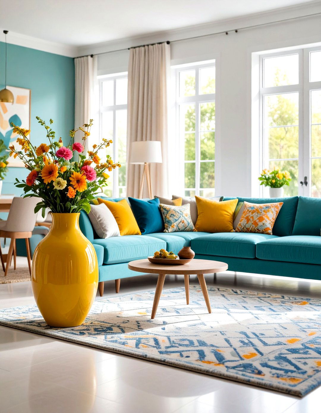 Living Room Floor Vase Focal Point - 24 Large Floor Vase Decoration Ideas