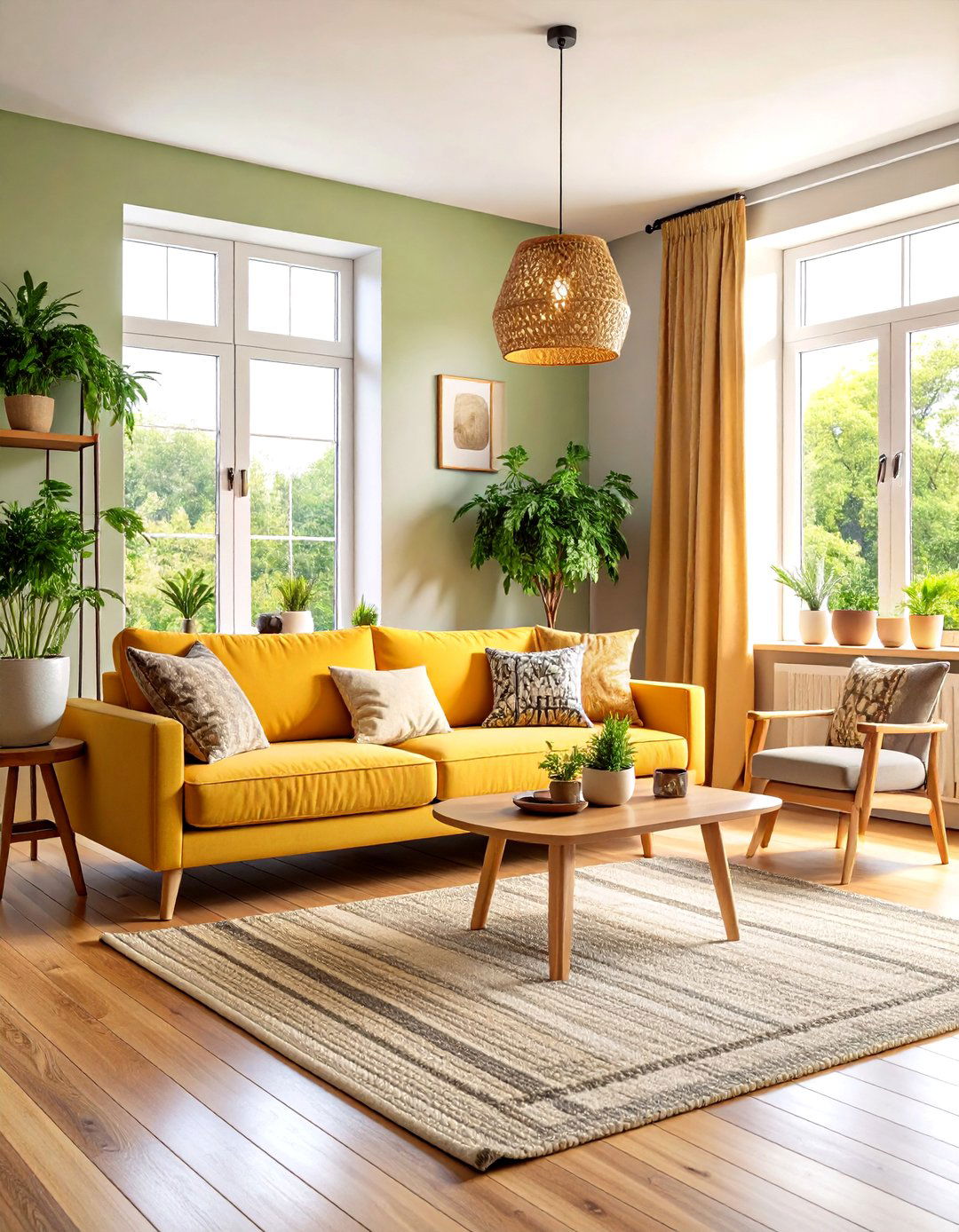 Living Room Hygge Comfort Zone - 24 Scandinavian Interior Design Ideas