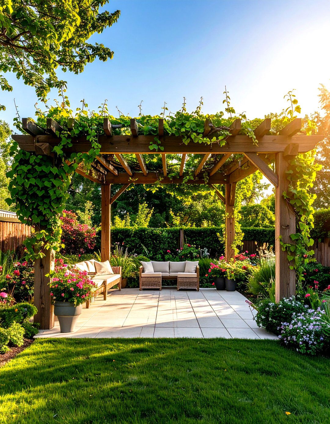 Living Vine Canopies - 24 Pergola Cover Ideas