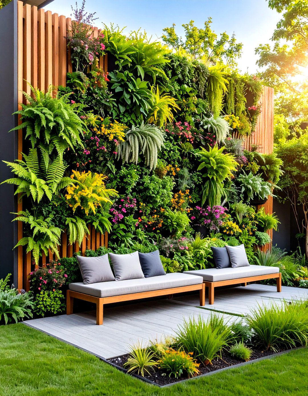Living Wall Feature - 24 Zen Garden Ideas