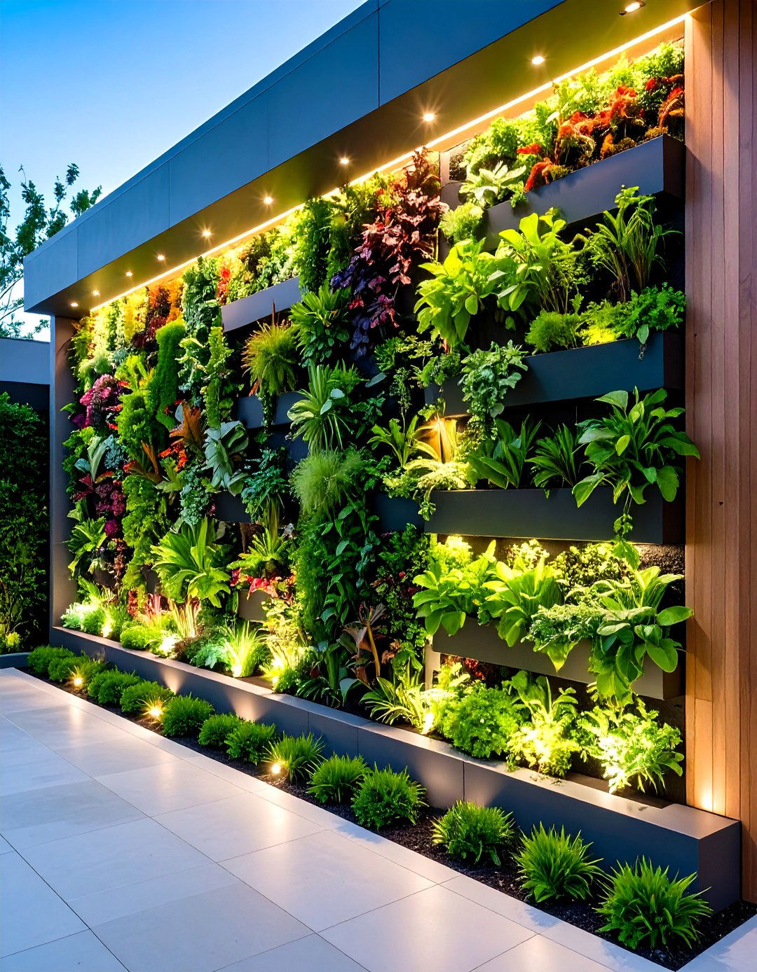 Living Wall Garden - 24 Patio Garden Ideas