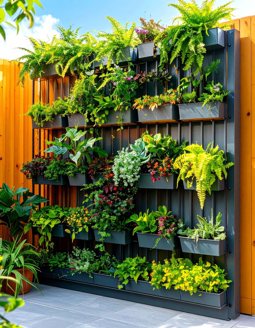Living Wall Vertical Garden - 24 Modern Small Garden Ideas