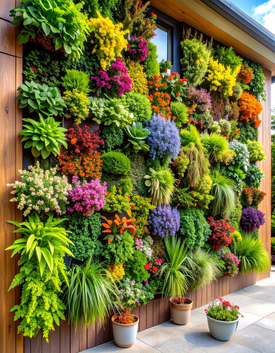 Living Wall Vertical Gardens - 24 Mid-century Modern Landscaping Ideas