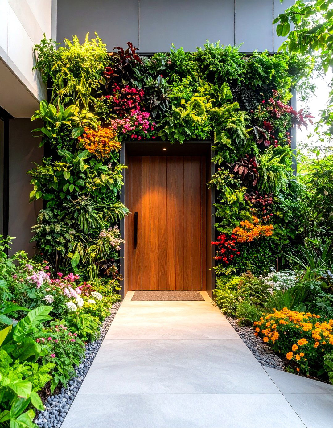 Living Wall Wedding Entrance - 24 Wedding Entrance Ideas