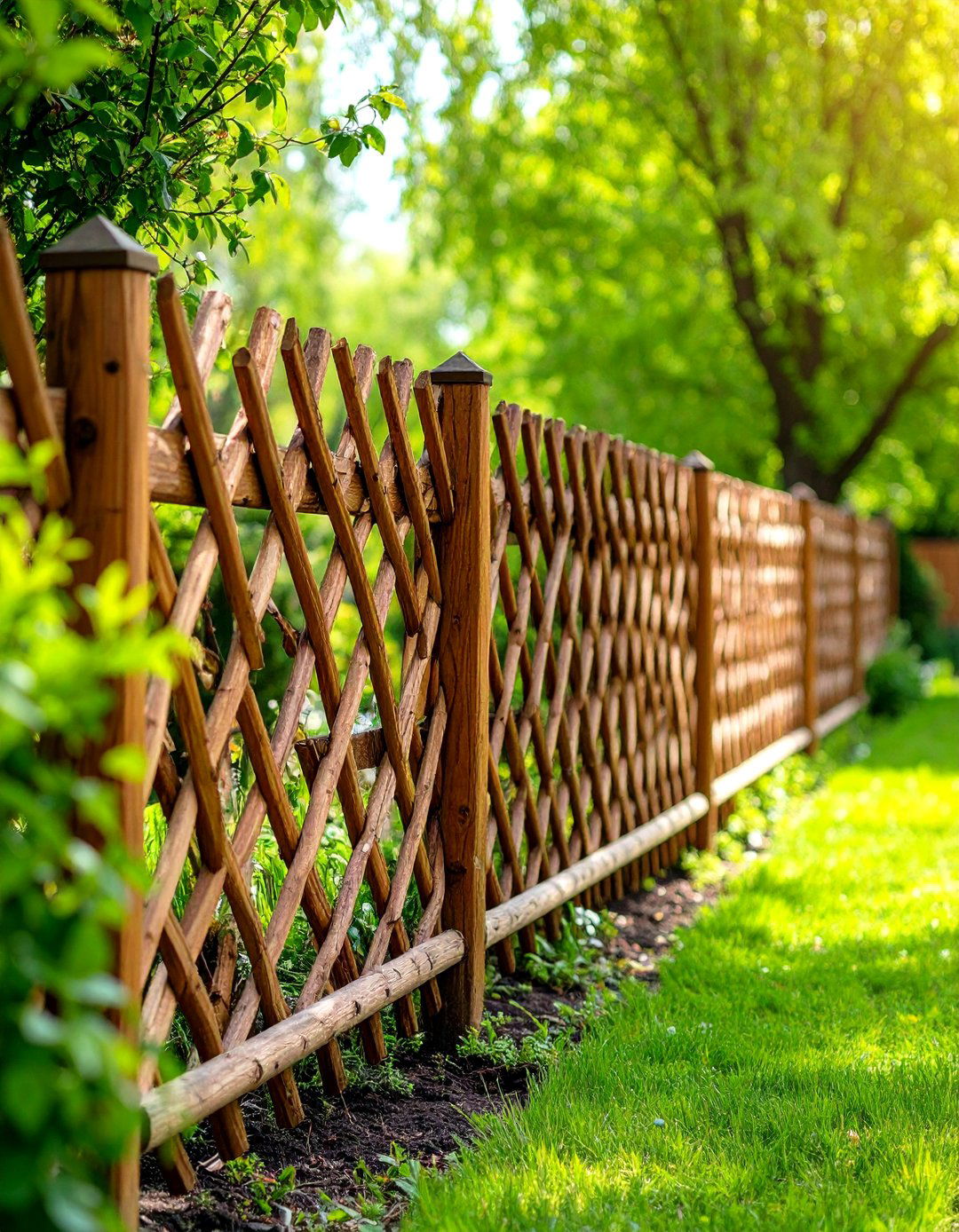 Living Willow Fence with Growing Branches - 24 Vegetable Garden Fence Ideas
