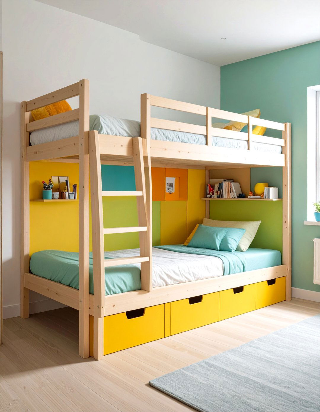 Loft Bed Configuration - 24 Minimalist Dorm Room Ideas
