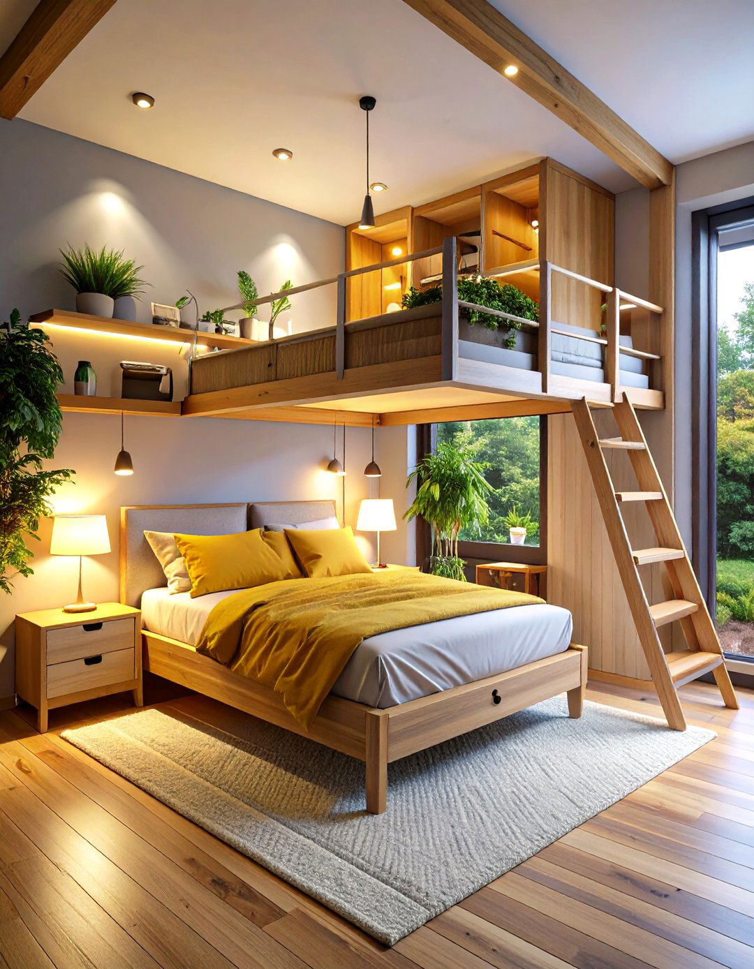 Loft Bed Storage Platform Systems - 24 Tiny House Storage Ideas