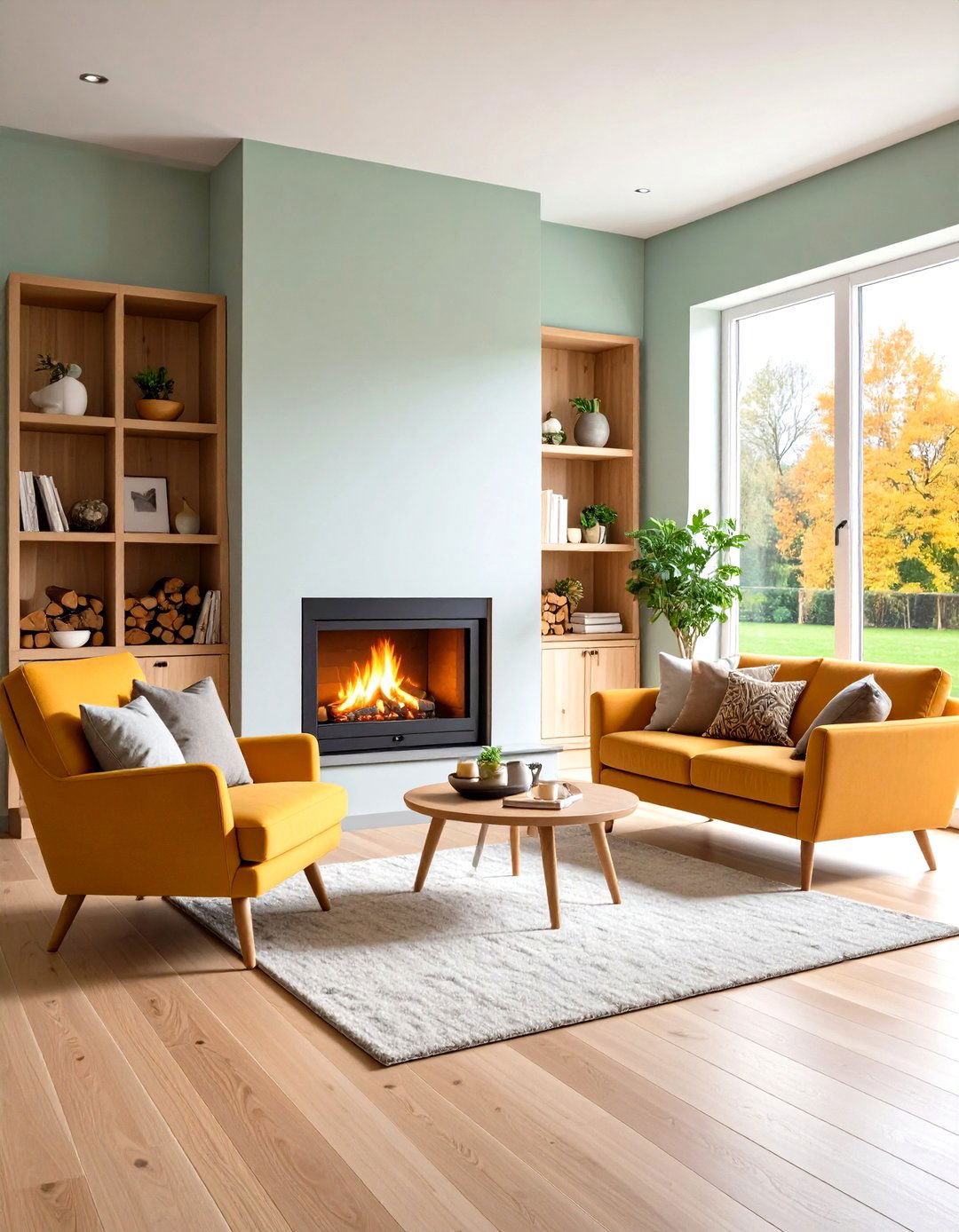 Log Burner with Built In Storage Alcoves - 24 Log Burner Ideas