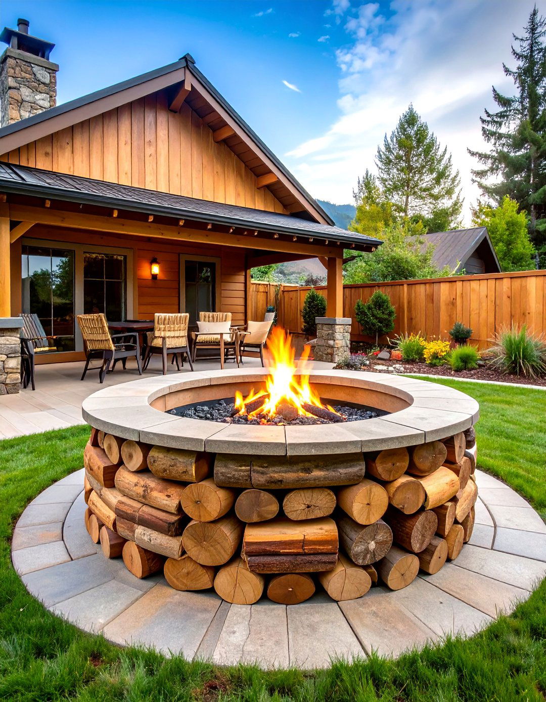 Log Cabin Fire Pit Build - 24 Bbq Pit Ideas