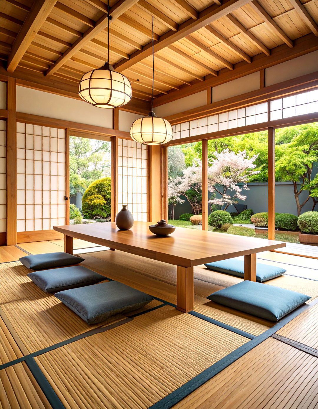 Low Height Dining Areas with Floor Seating Options - 24 Japanese Style Kitchen Ideas