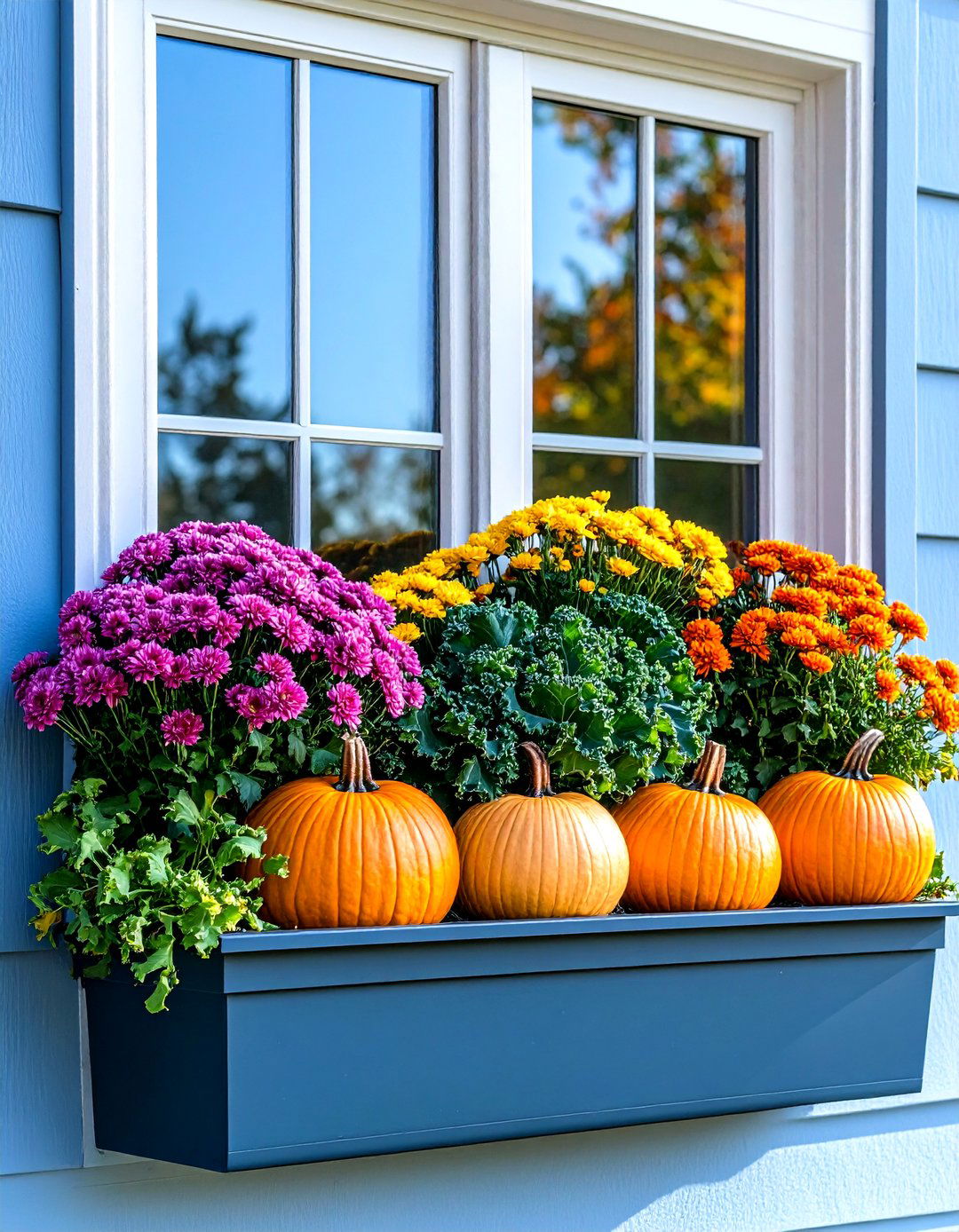 Low Maintenance Artificial Options - 24 Fall Window Box Ideas