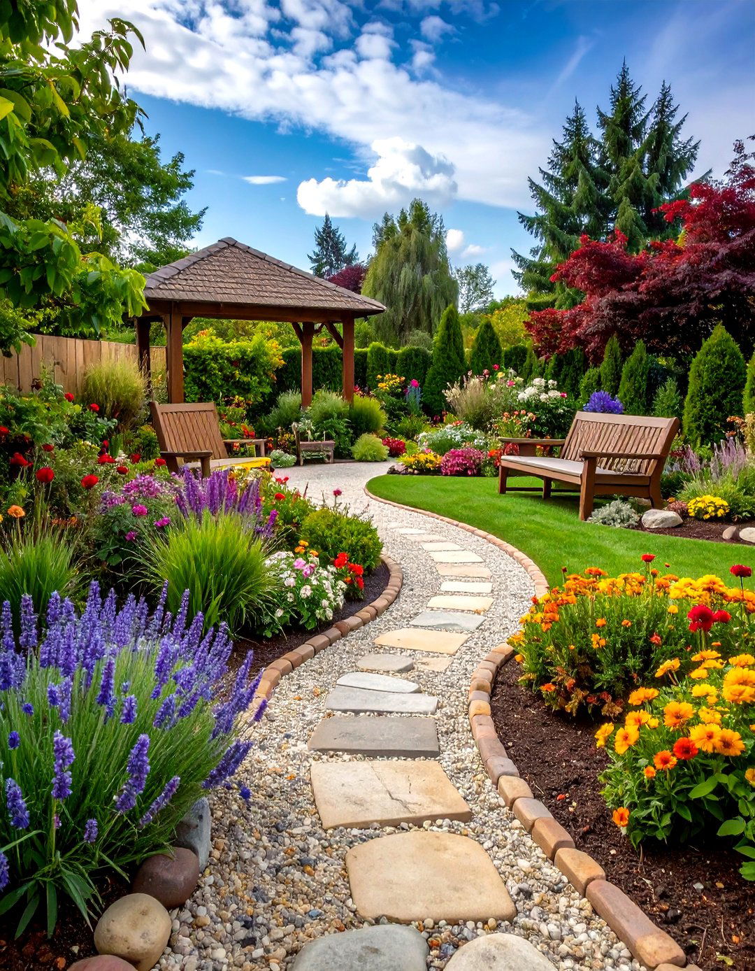 Low Maintenance Retirement Garden - 24 Gravel Garden Ideas