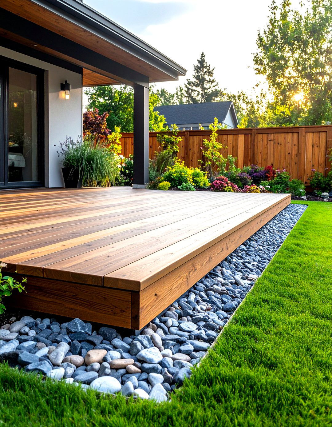Low Profile Ground Blending - 24 Deck Skirting Ideas
