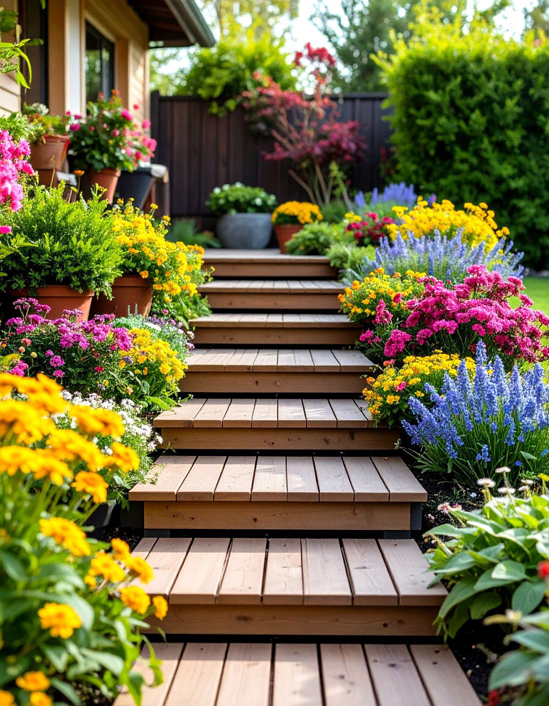 Low Profile Transition Steps - 24 Deck Steps Ideas