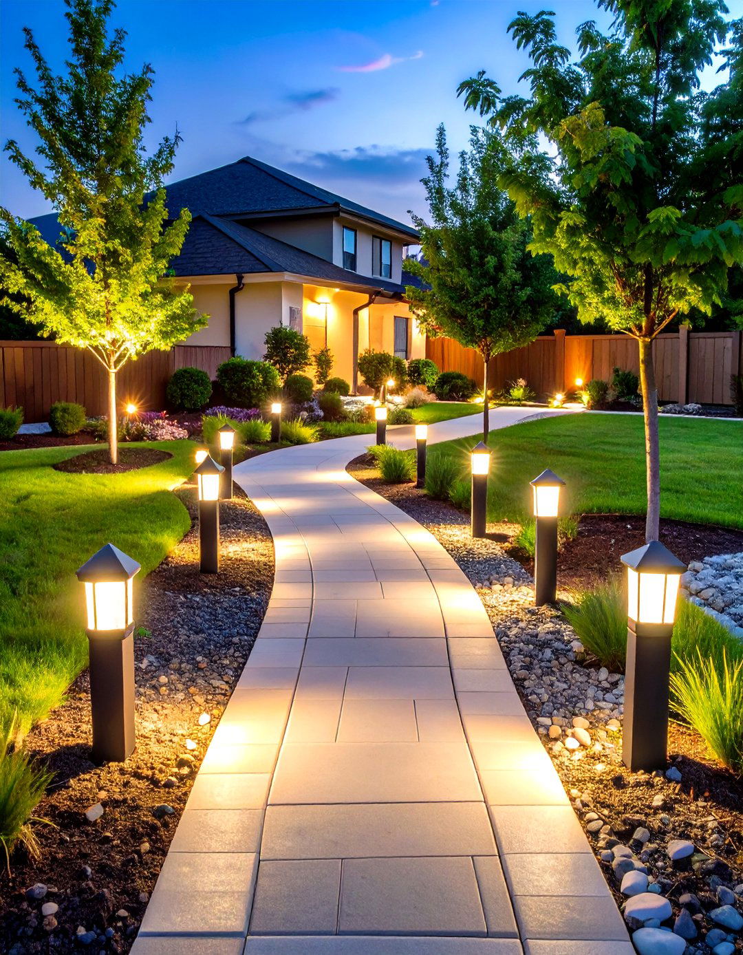 Low Voltage Pathway Lighting Networks - 24 Driveway Lighting Ideas