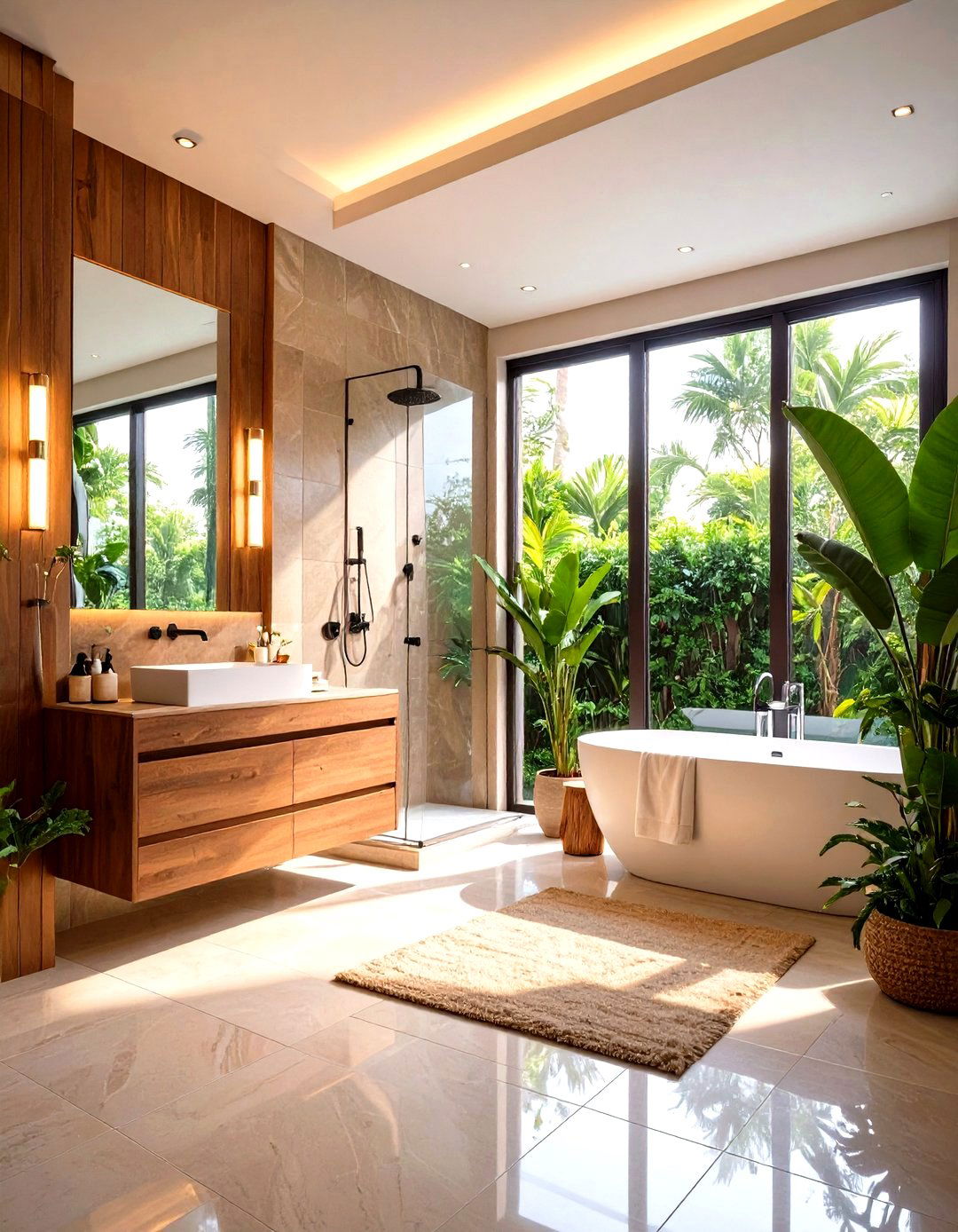 Luxurious Spa Bathroom Retreat - 24 Townhouse Interior Design Ideas