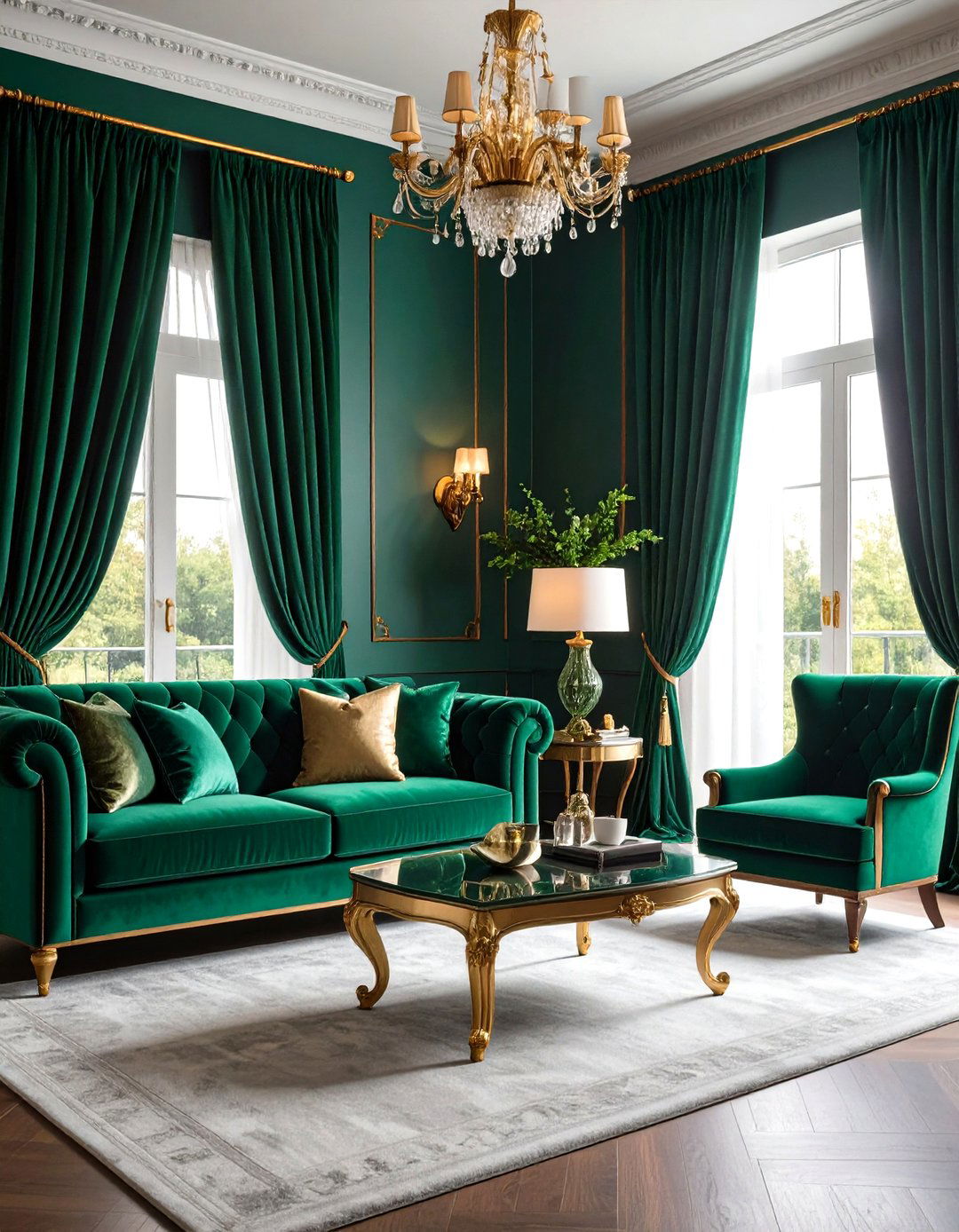 Luxurious Velvet Living Room Drapes - 24 Living Room Curtain Ideas