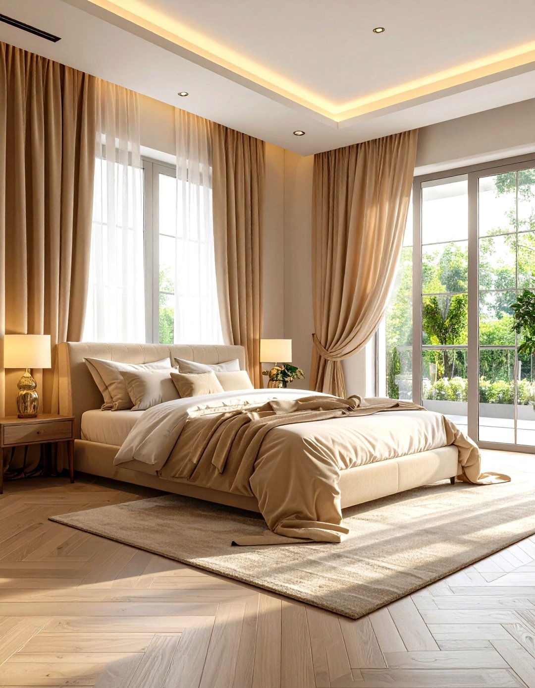 Luxurious Window Treatments - 24 Glam Bedroom Ideas