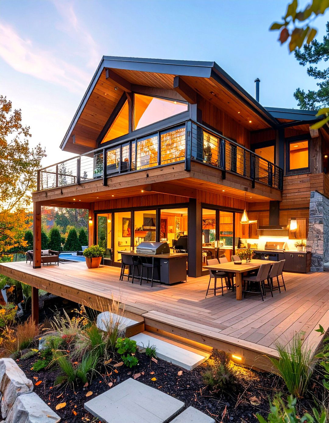 Luxury A Frame House With Resort Style Balcony - 24 a Frame House With Balcony