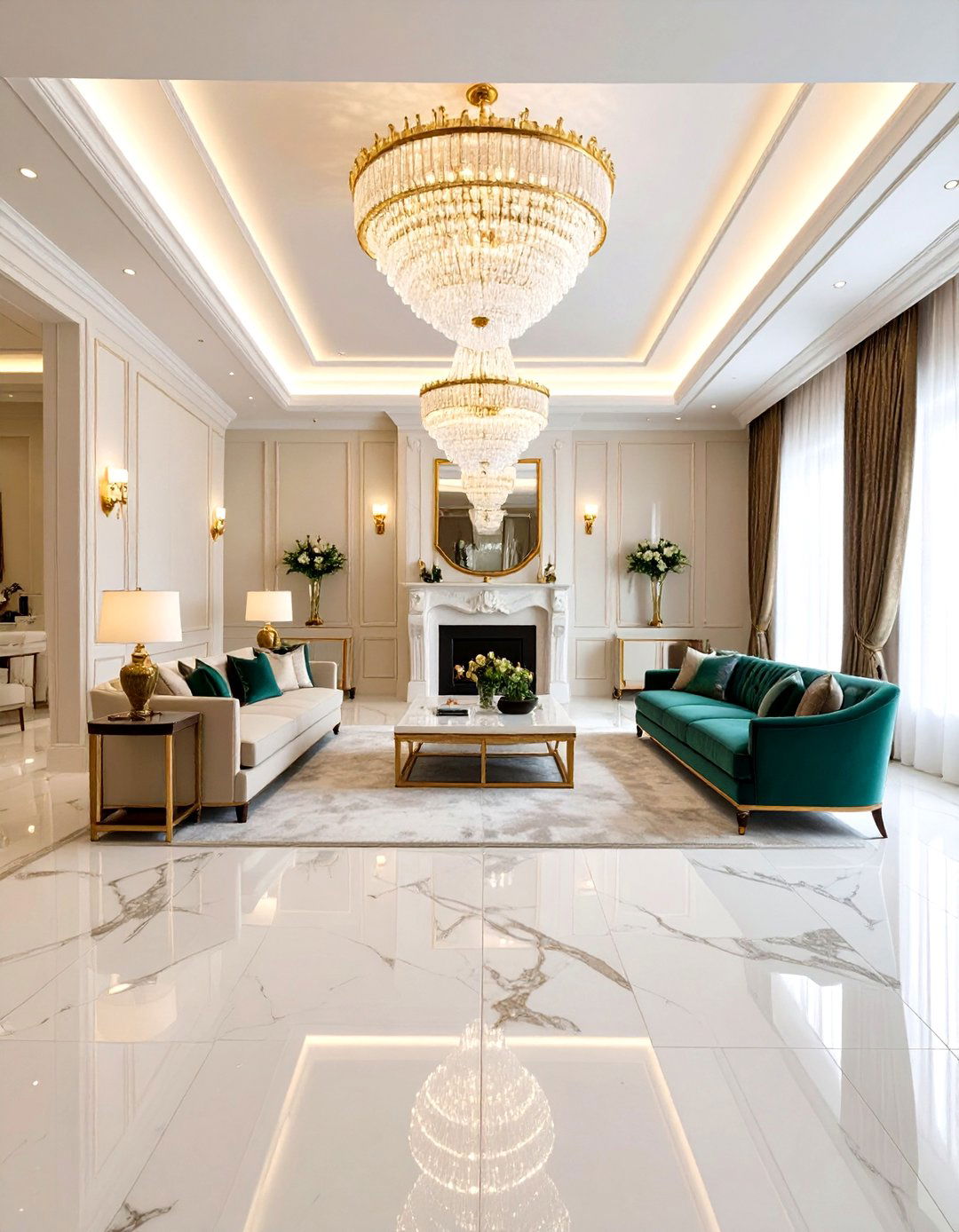 Luxury Den with Rich Materials - 24 Den Ideas