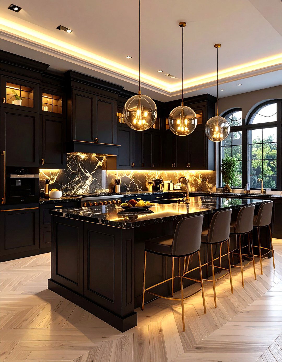 Luxury Elegant Kitchen Theme - 24 Kitchen With Black Appliances