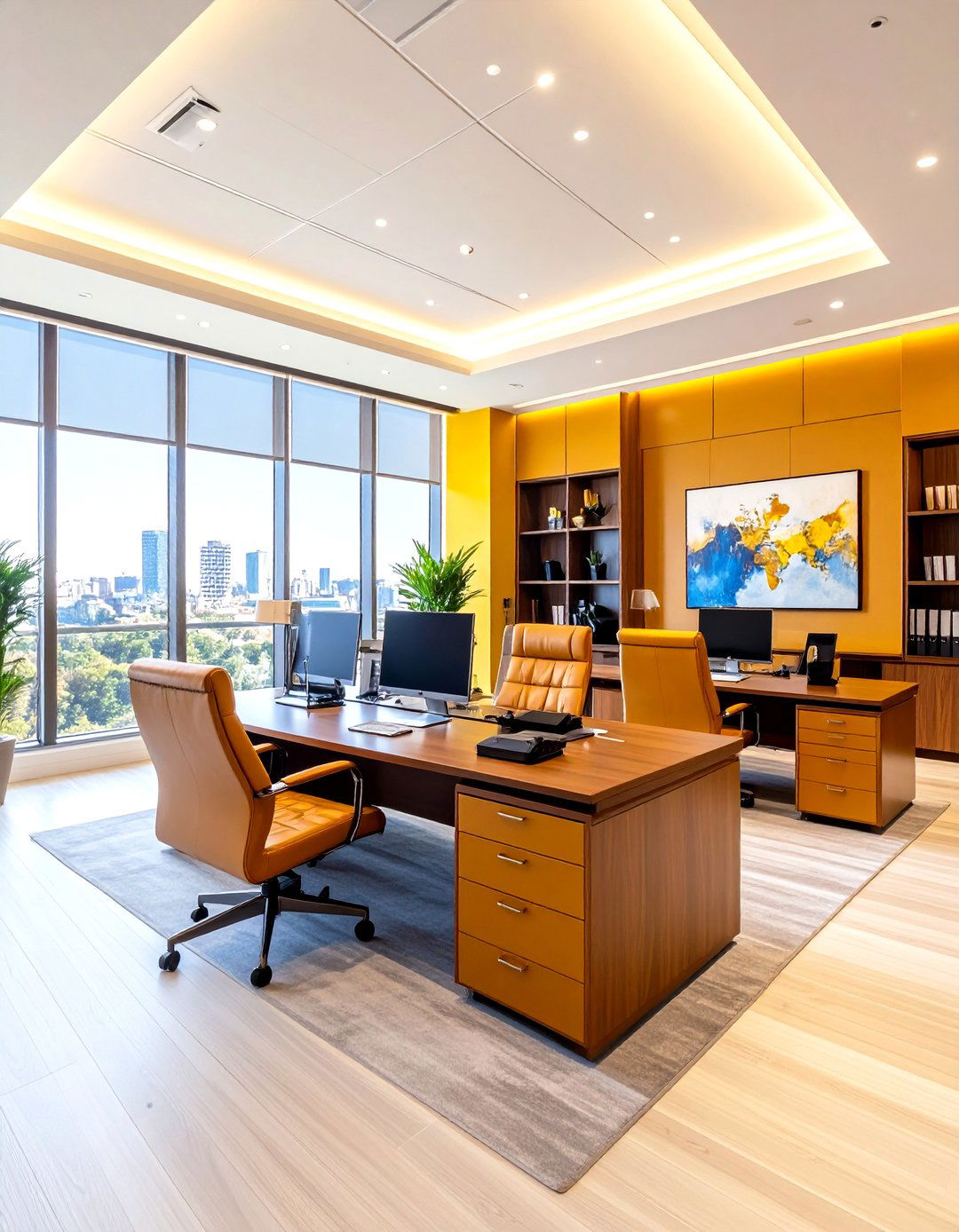 Luxury Executive Office Man Cave Retreat - 24 Man Cave Ideas