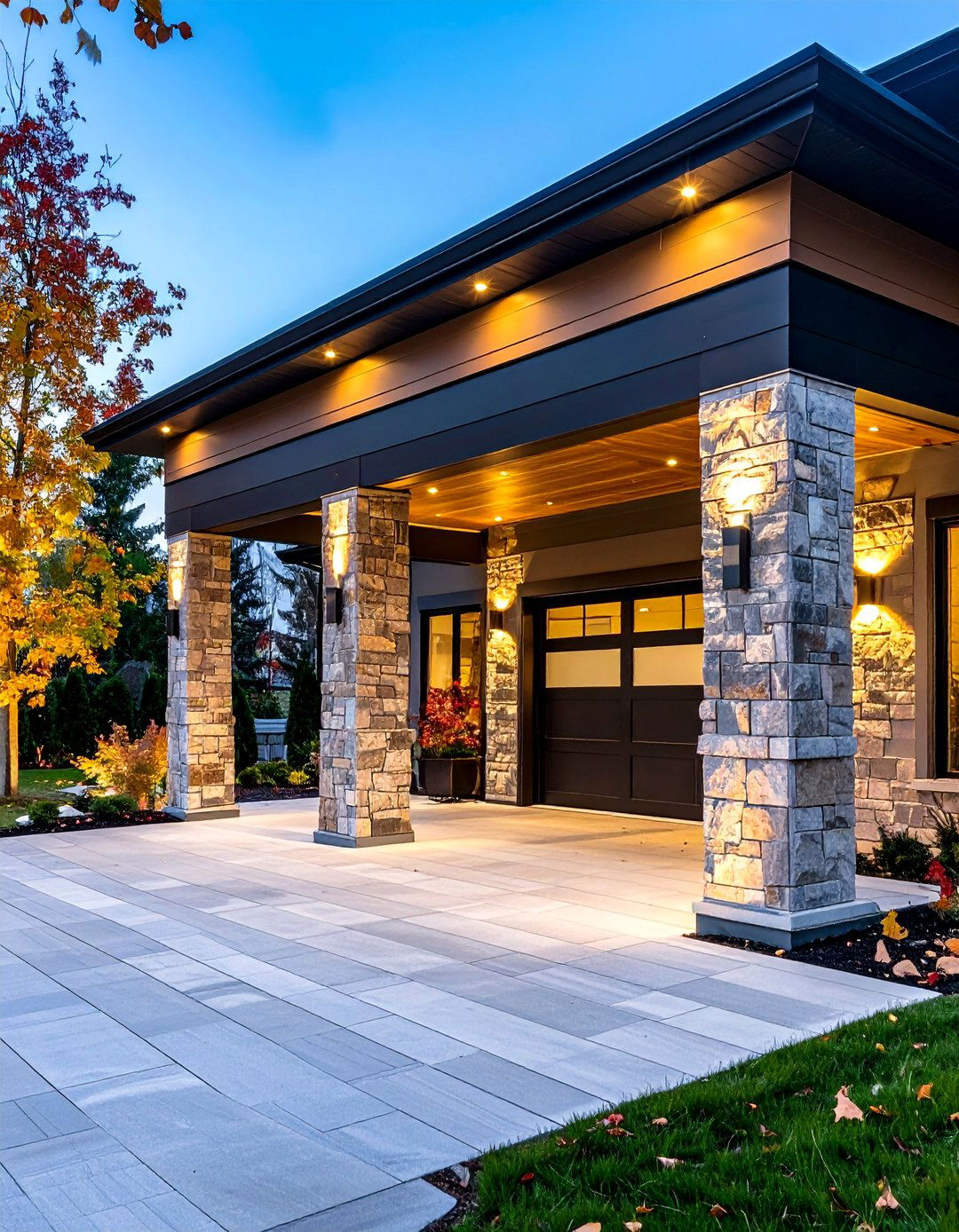Luxury Executive Style Car Porch Design - 24 Car Porch Design Ideas