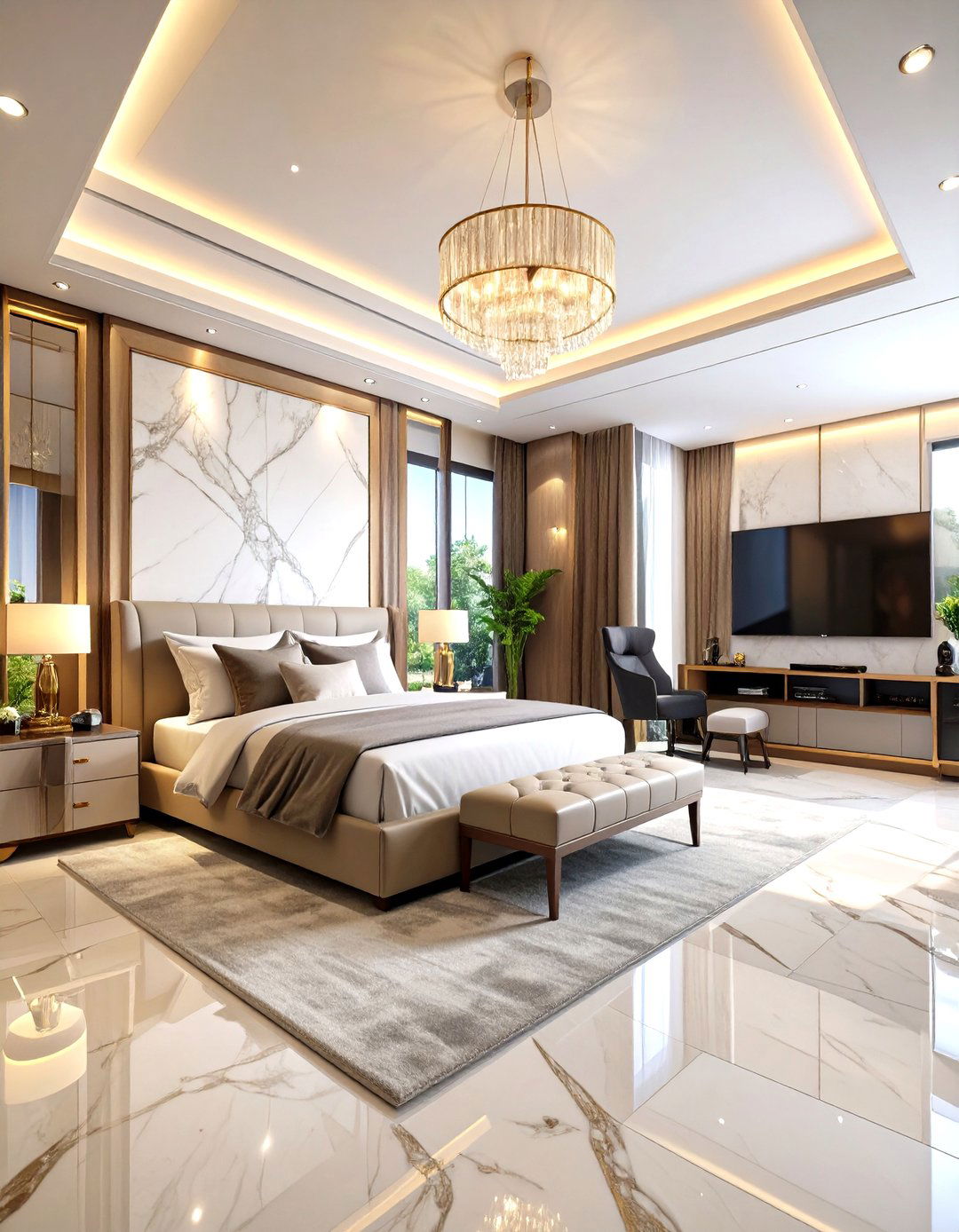 Luxury Gaming Suite with Premium Materials and Finishes - 24 Gaming Bedroom Ideas