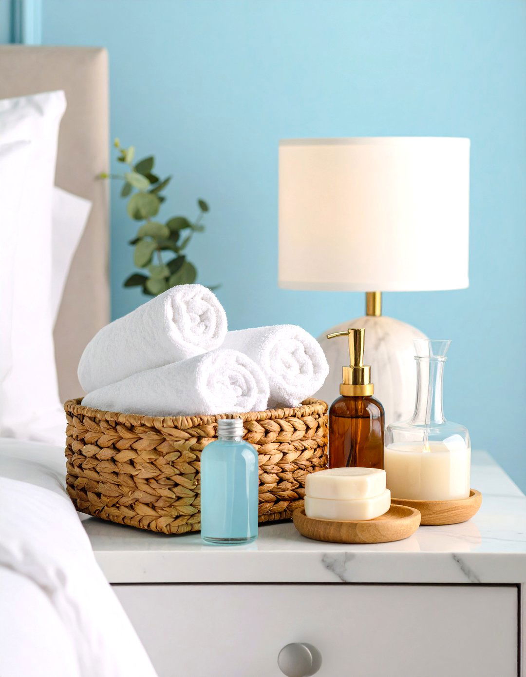 Luxury Hotel Spa - 24 Nightstand Decor Ideas