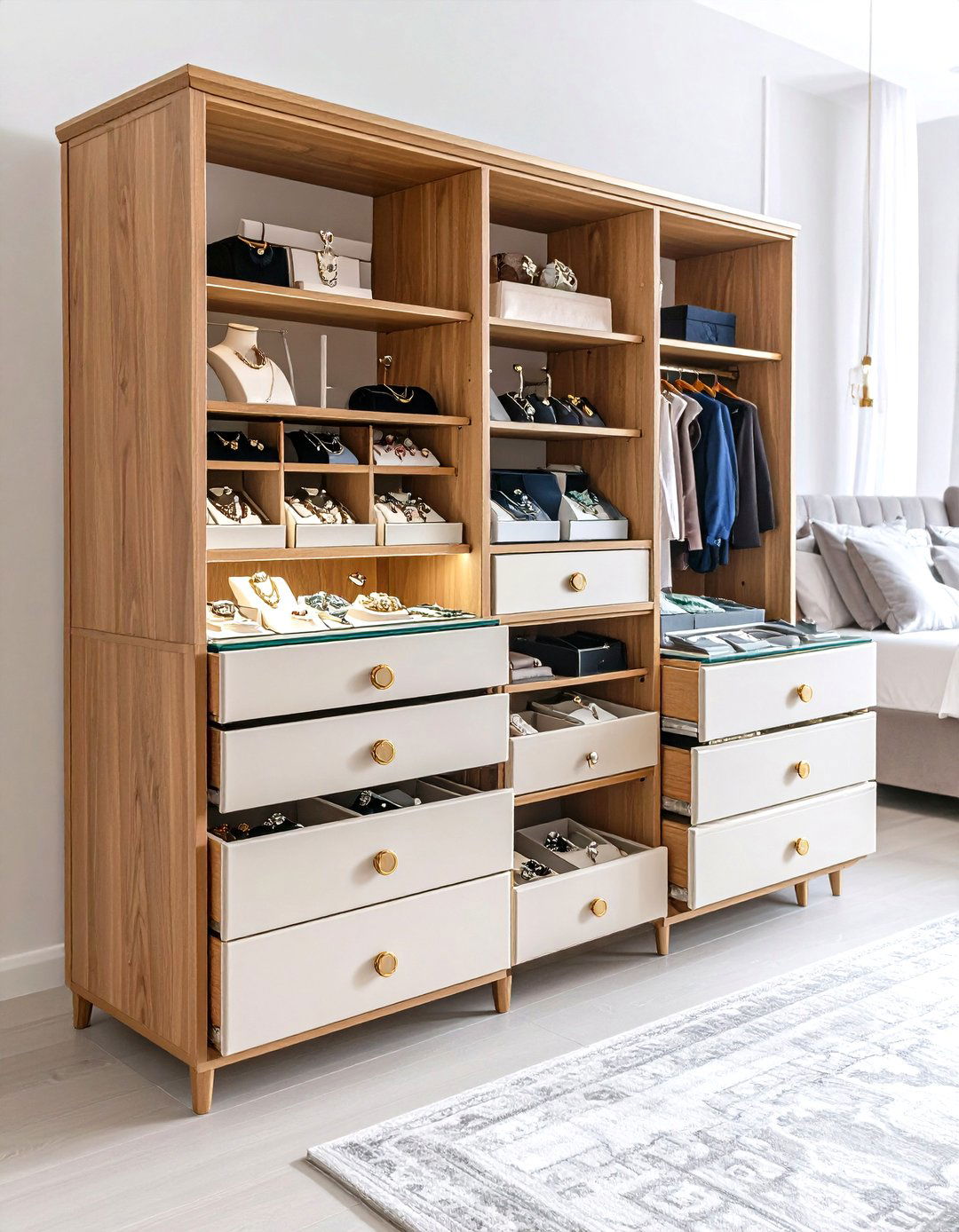 Luxury Jewelry Display Showcase - 24 Open Closet Ideas