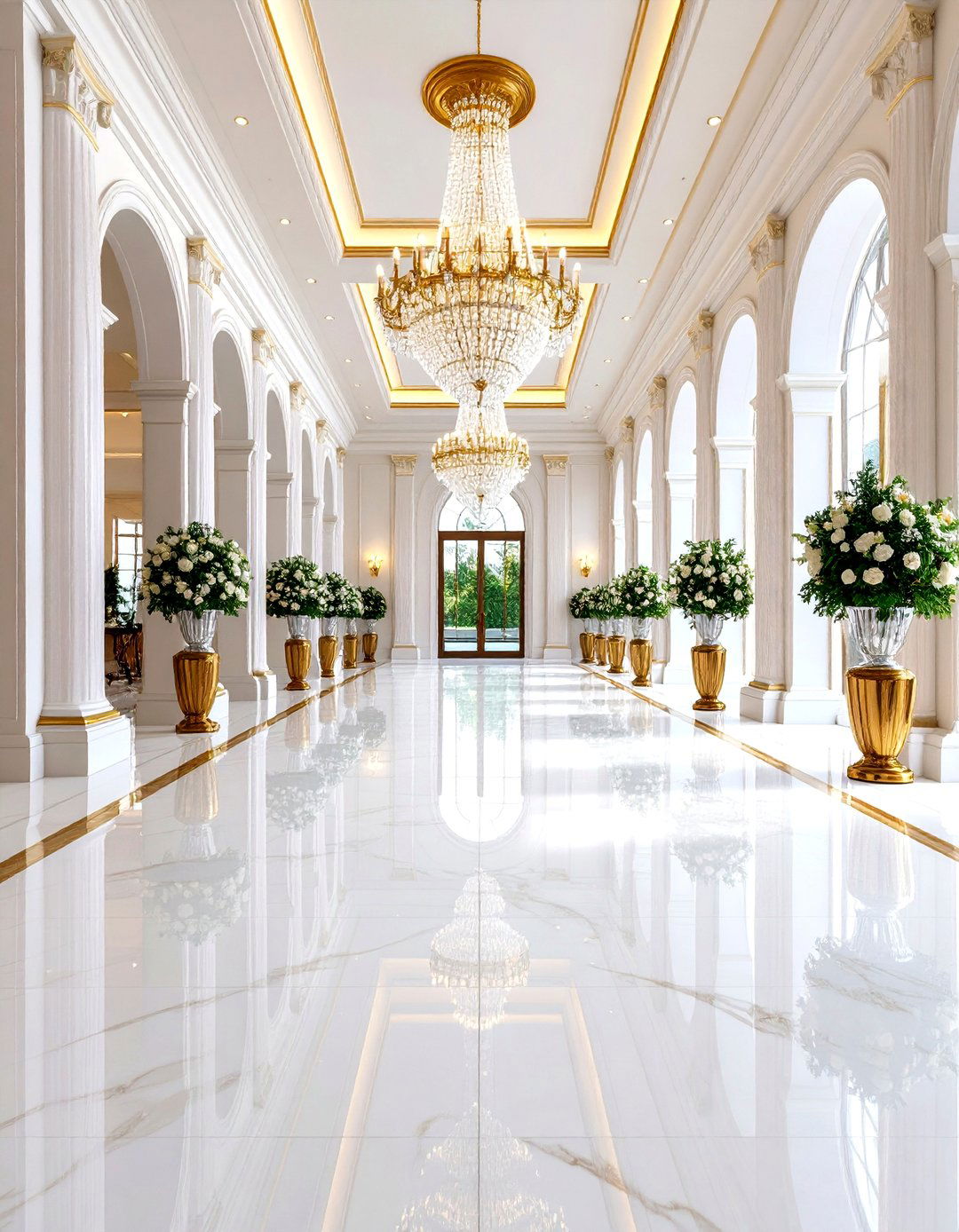 Luxury Marble Foyer with Classical Elements - 24 Foyer Decor Ideas