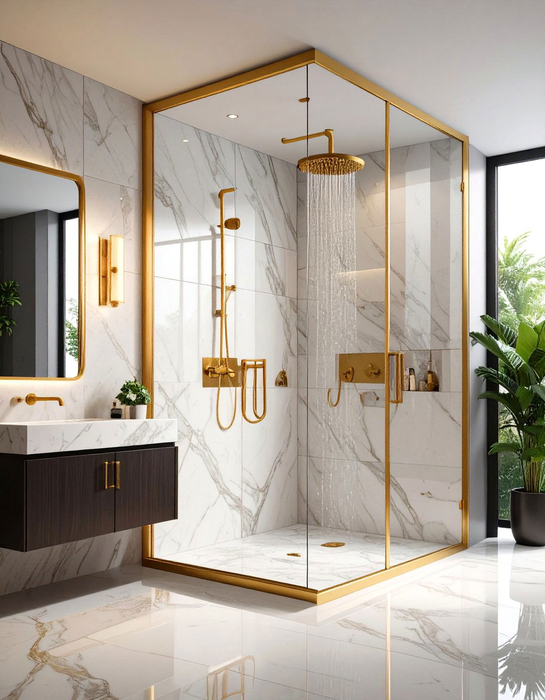 Luxury Marble Master Bathroom Shower Suite - 24 Bathroom Shower Ideas