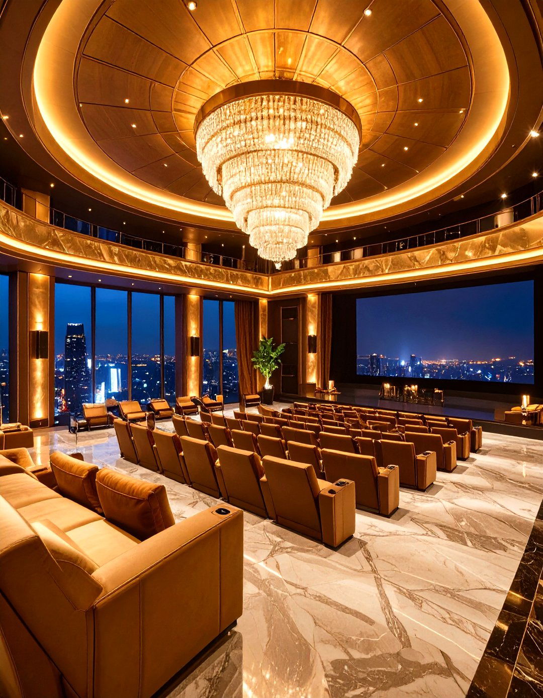 Luxury Penthouse Theater Suite - 24 Home Theater Ideas