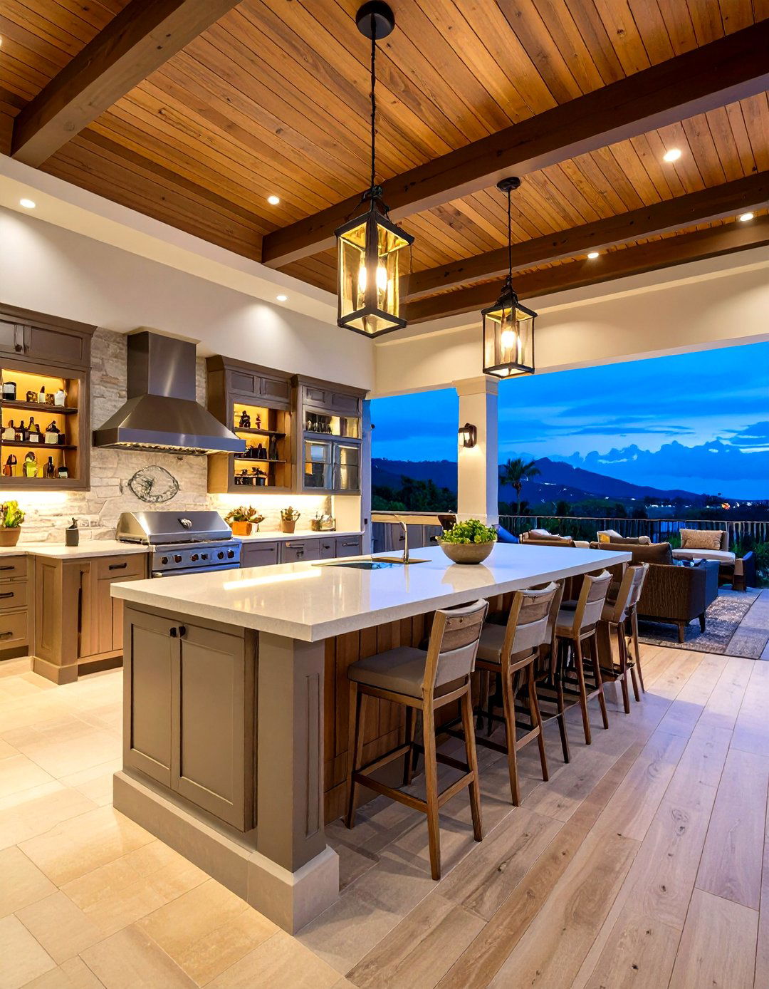 Luxury Resort Style Lanai Kitchen - 24 Lanai Kitchen Ideas