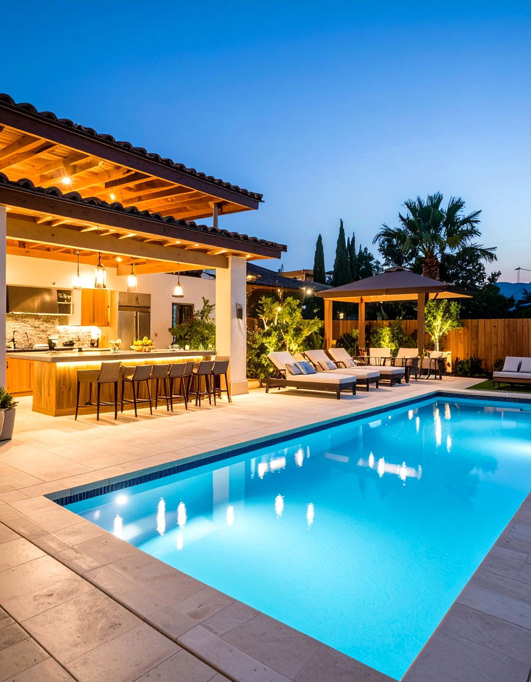 Luxury Resort Styling - 24 Rectangle Pool With Hot Tub