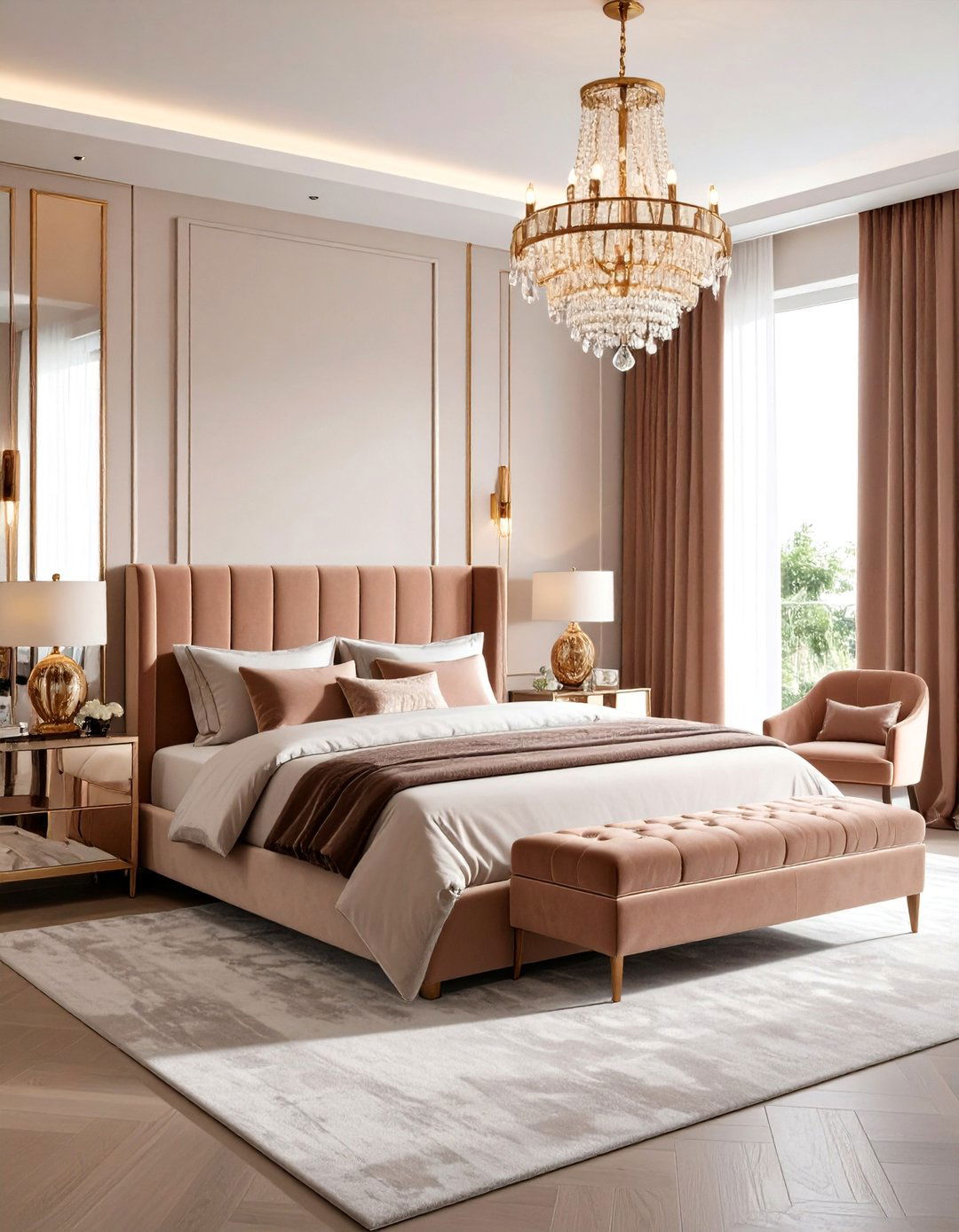 Luxury Rose Gold Pink Bedroom Theme - 24 Blush Pink Bedroom Ideas